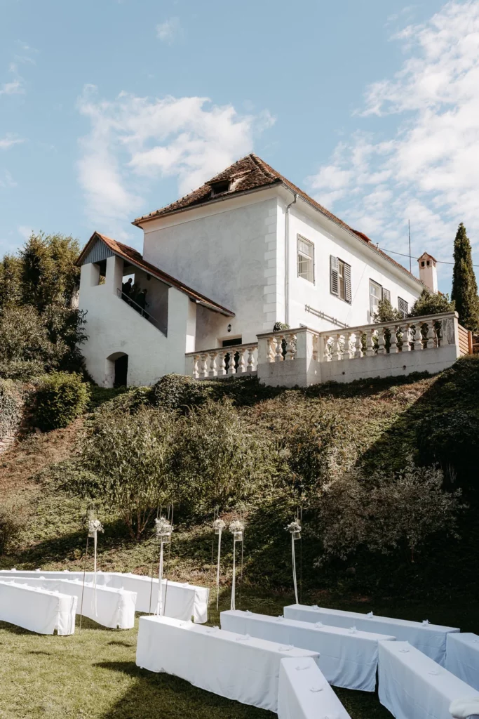 Trauungsituation schloss herberstein Hochzeit